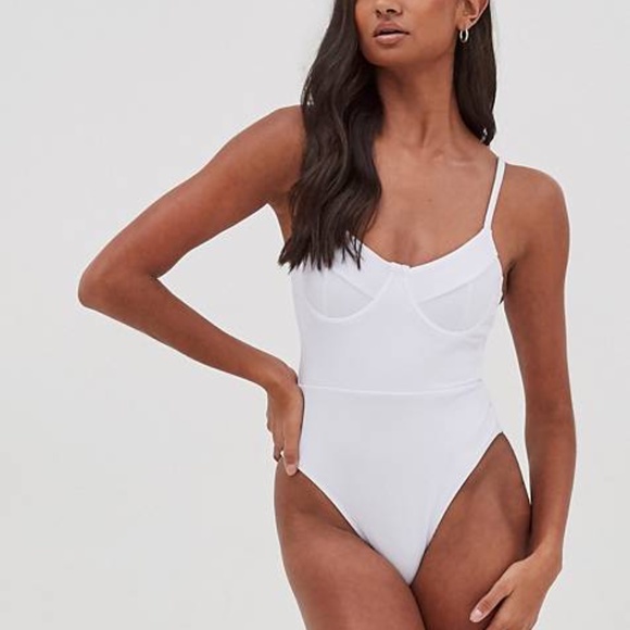 ASOS Other - NWT ASOS One Piece White Bathing Suit size 34G